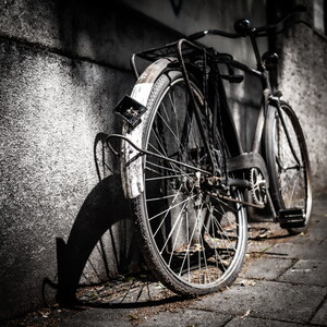 demolierter Drahtesel